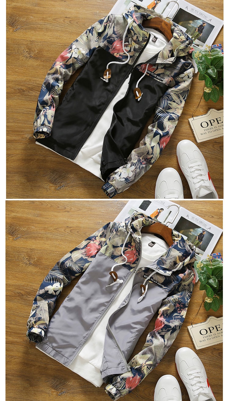Women's Hooded Ploral Printed Down Jacket Women's Hooded Ploral Printed Down Jacket