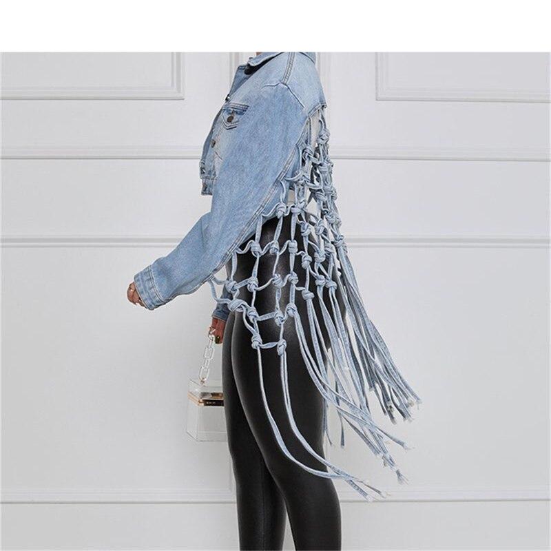 Women's Creative Tassel Denim Jacket Women's Creative Tassel Denim Jacket