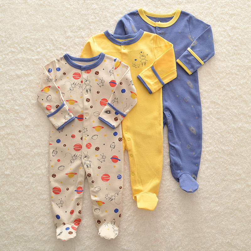 Baby's Long Sleeved Rompers 3 pcs Set