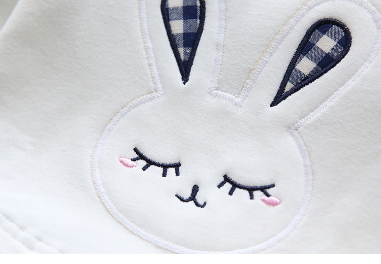 Long Sleeved Bunny Patterned Dress