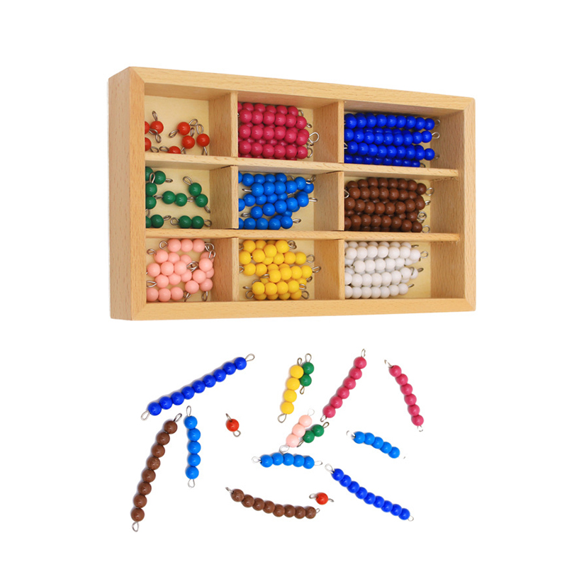 Montessori Educational Colorful Checkerboard Beads for Kids