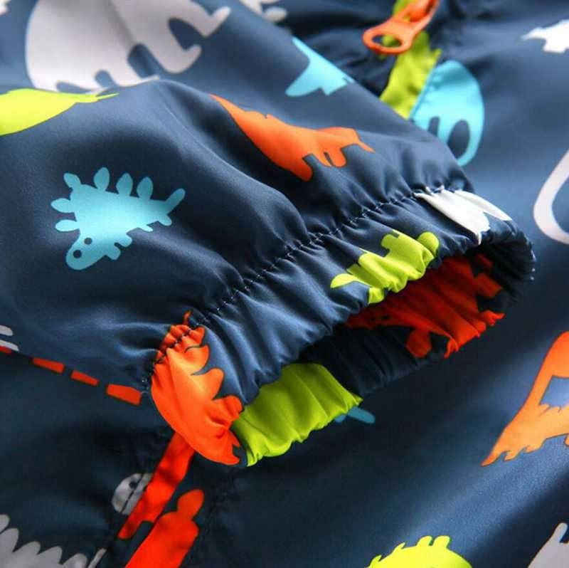 Hooded Animal Patterned Autumn Coat