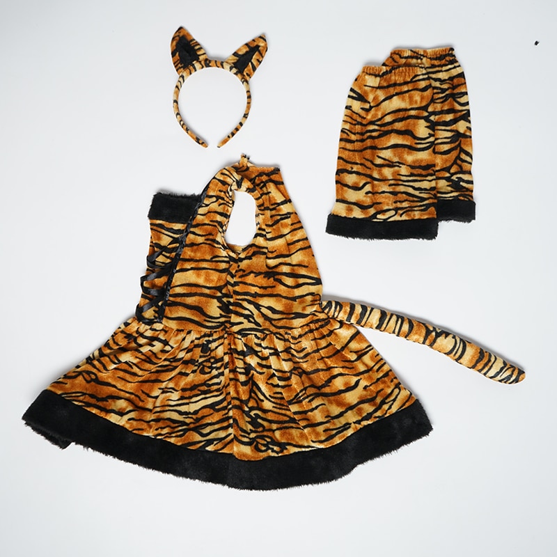 Party Tiger Costume for Girls