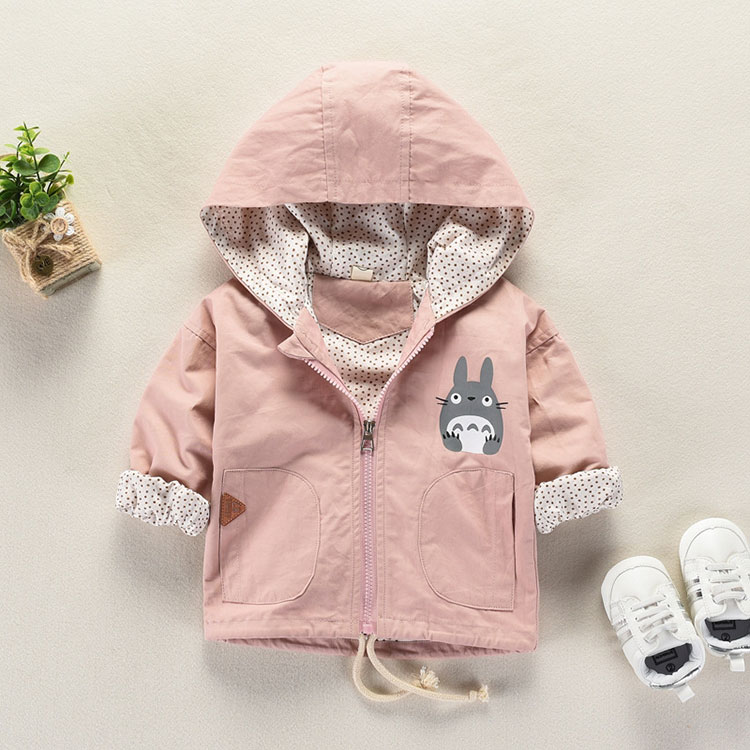 Casual Hooded Cotton Jacket for Baby Girls Casual Hooded Cotton Jacket for Baby Girls
