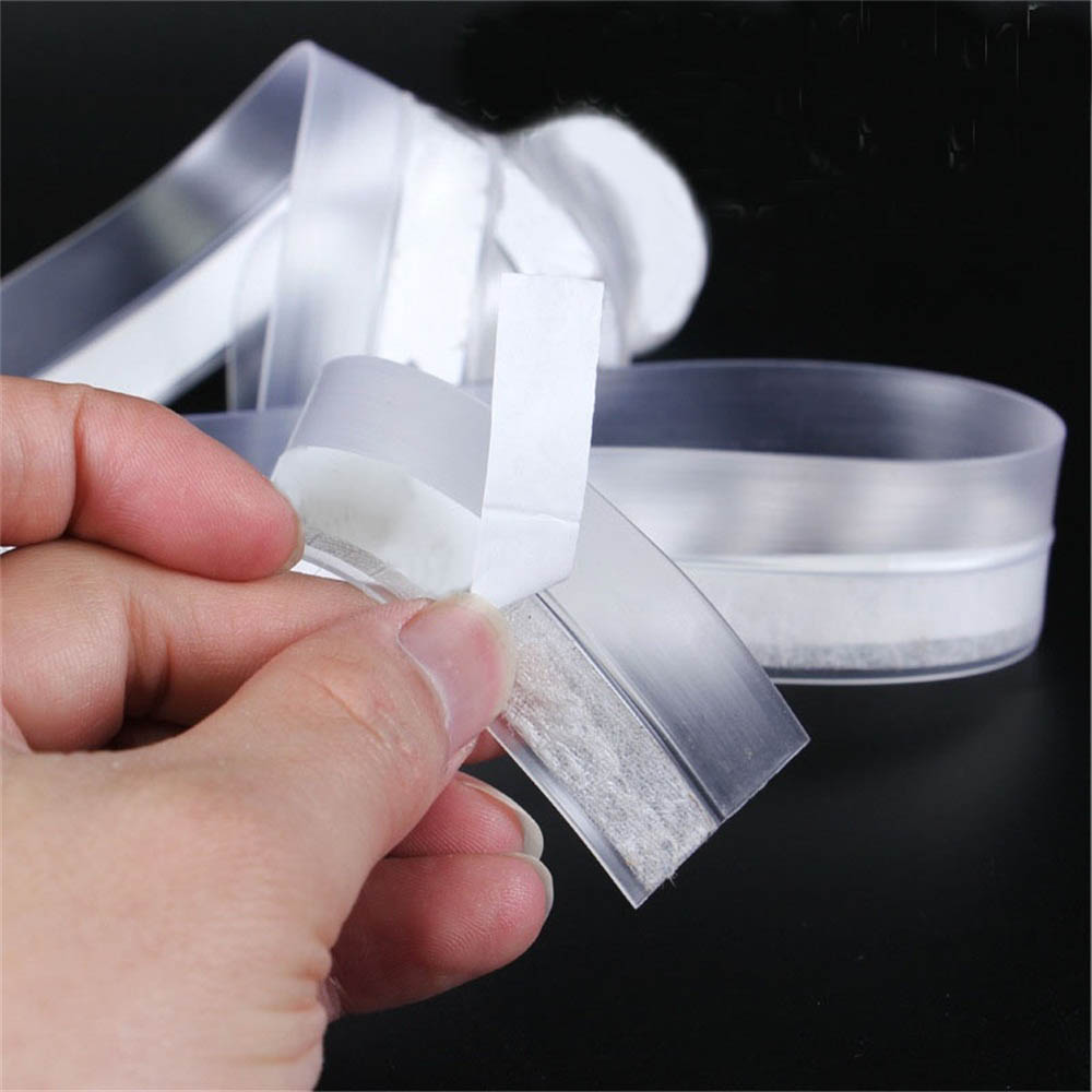 Hot Sale 1pc 1M Windproof Dustproof Waterproof Pest Control Transparent Color Silicone Rubber Window Bar Door Sealing Strip