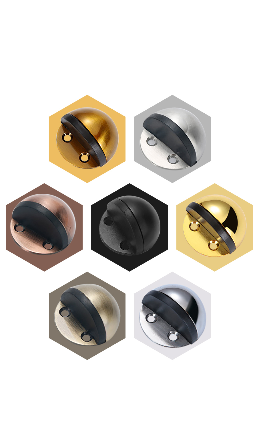 Stainless Steel Rubber Door Stopper