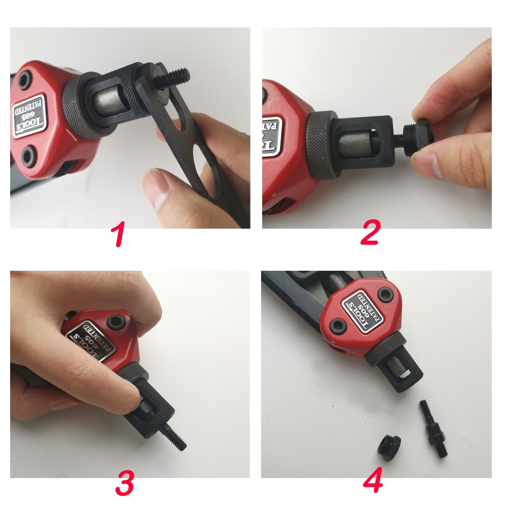 ALLSOME BT-605 Riveter Gun tool Hand Insert Rivet Nut Tool Manual Mandrels M3 M4 M5 M6 M8 M10 M12 HT2597