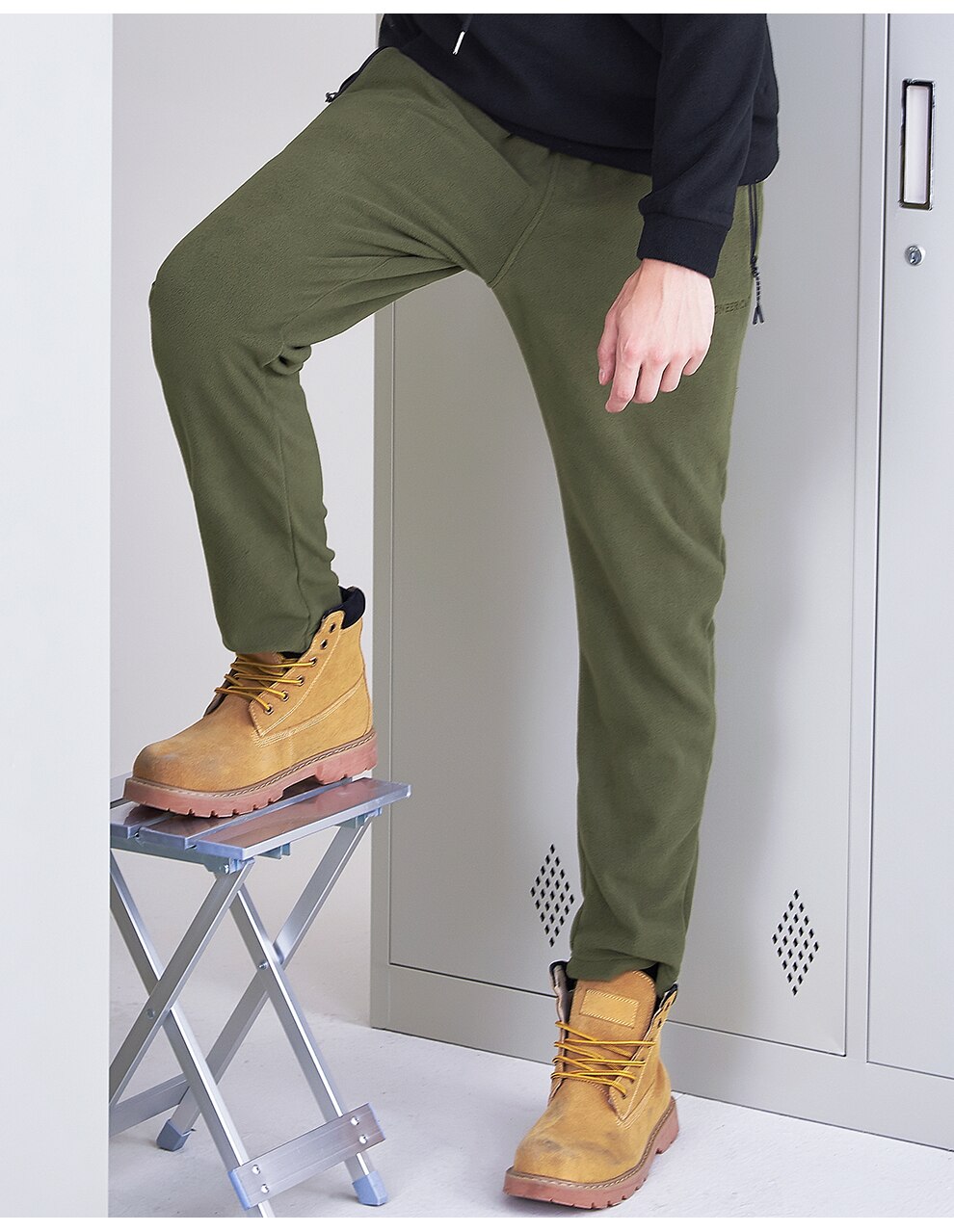 Pantalones cálidos de forro polar para hombre