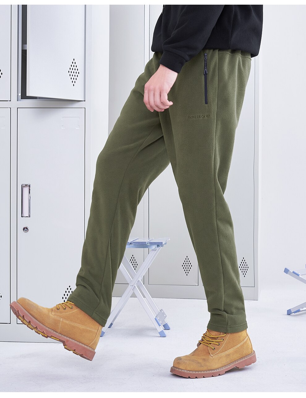 Pantalones cálidos de forro polar para hombre