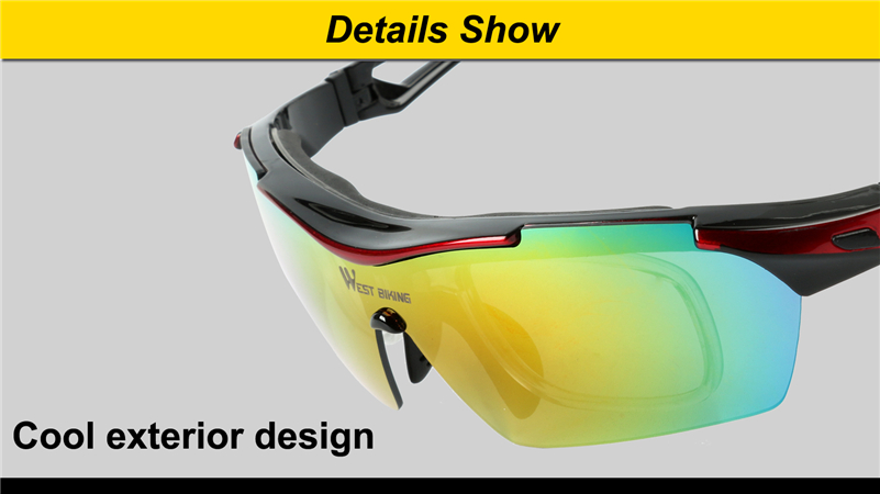 5 Lens Polarized Cycling Sunglasses