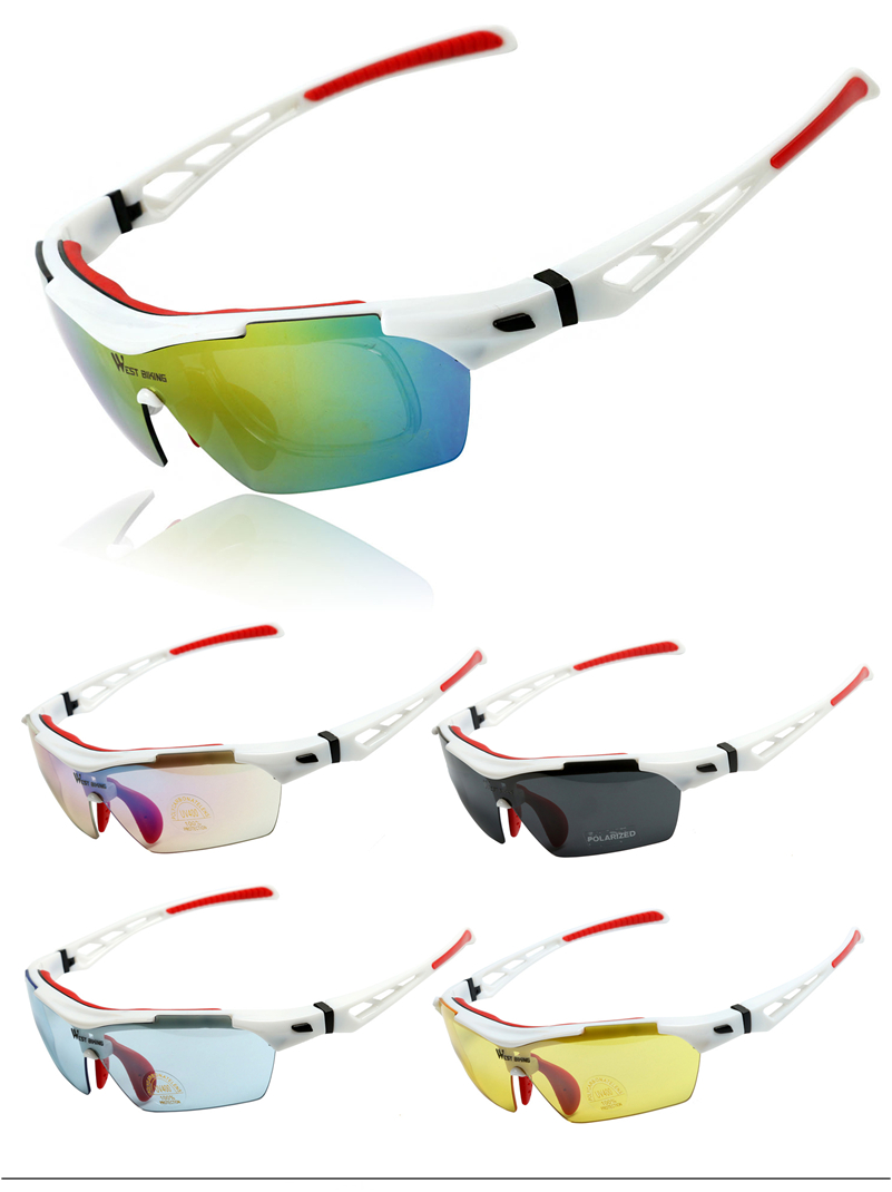 5 Lens Polarized Cycling Sunglasses