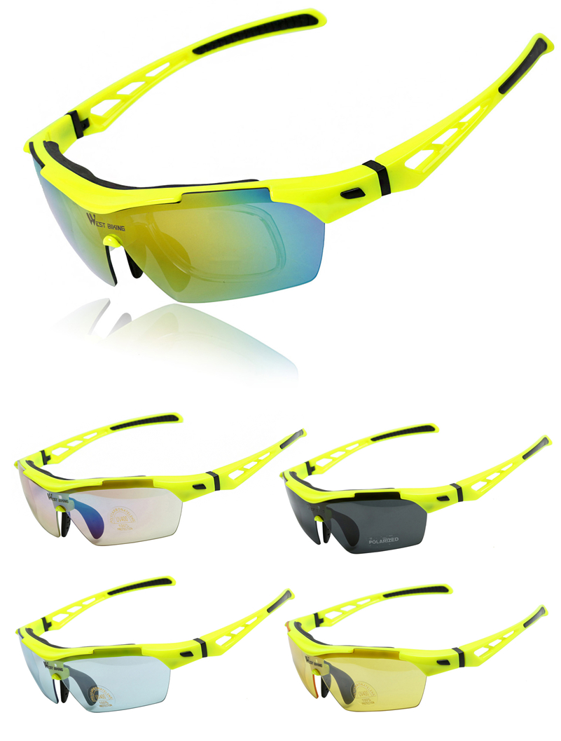5 Lens Polarized Cycling Sunglasses