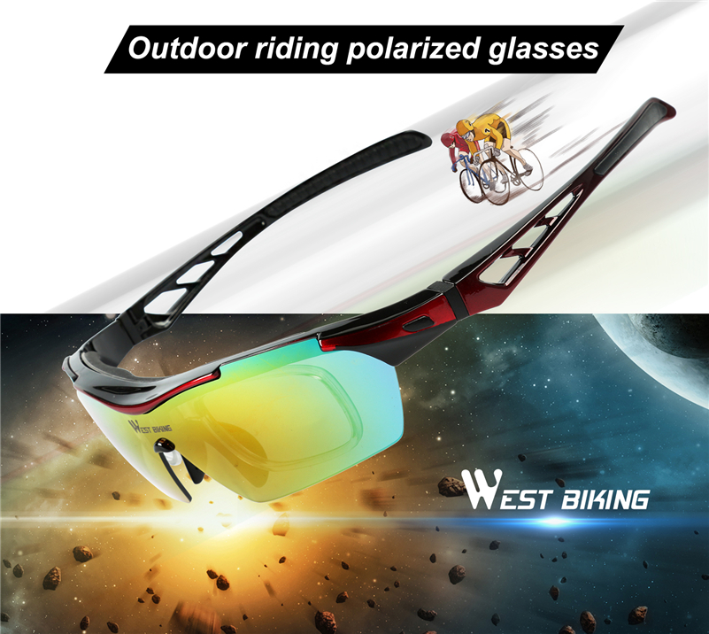 5 Lens Polarized Cycling Sunglasses