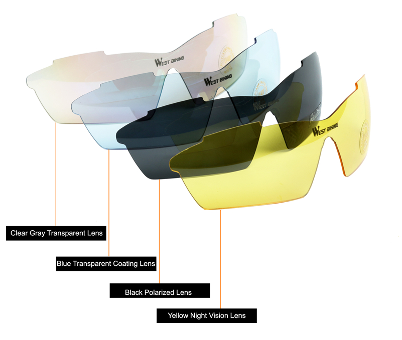 5 Lens Polarized Cycling Sunglasses