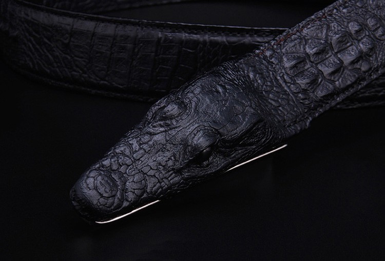 Luxurious Crocodile Imitation Leather Men’s Belt