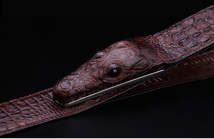 Luxurious Crocodile Imitation Leather Men’s Belt