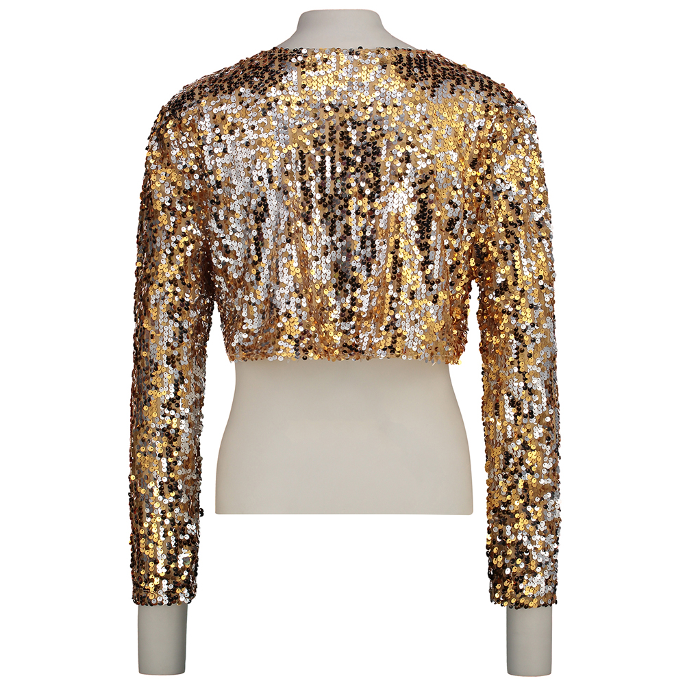 Women's Sequined Crop Jacket