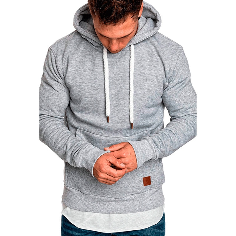 Polyester Men's Hoodie for Fitness