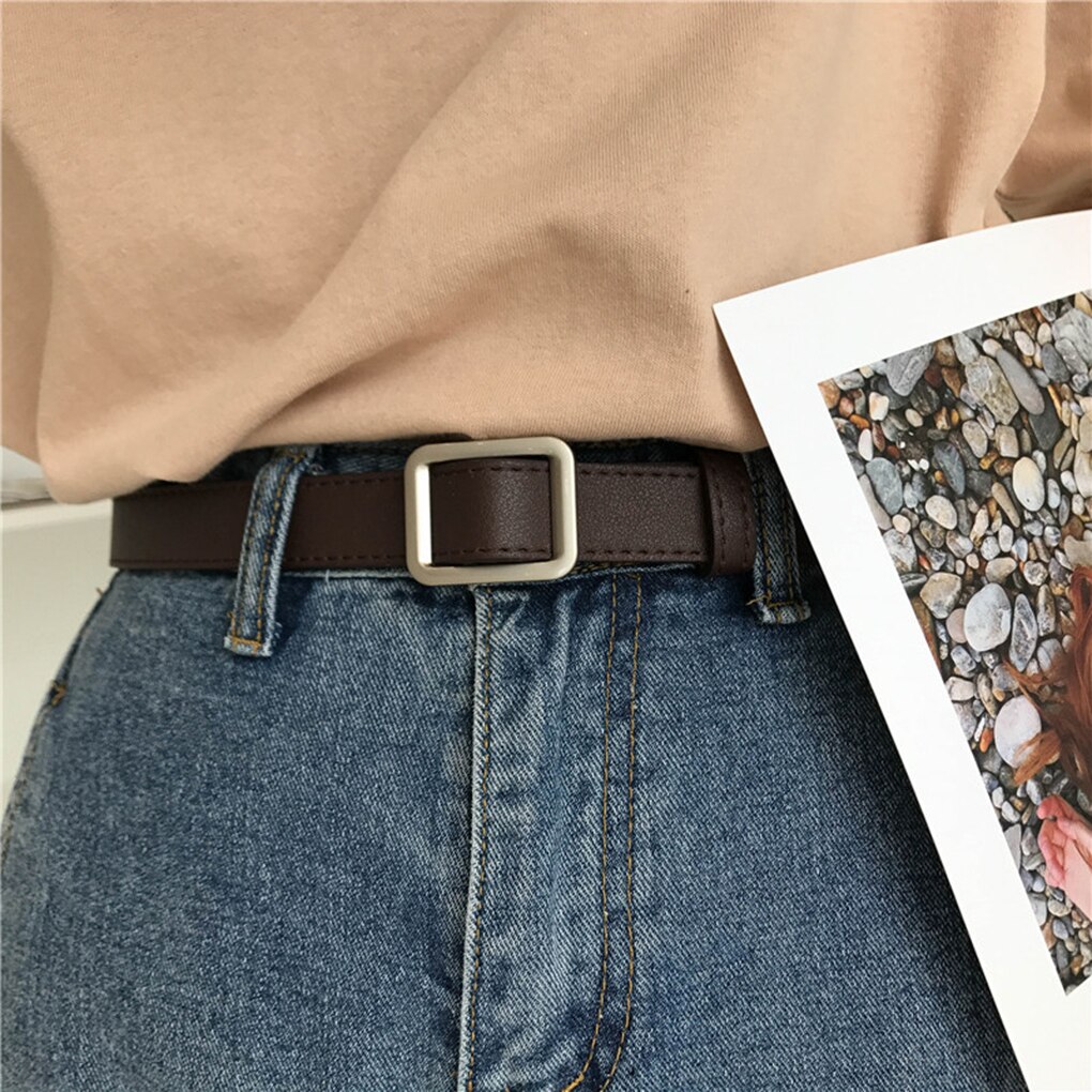 Square Buckle Belt for Women