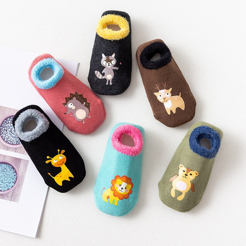 Cartoon Slip-Resistant Floor Socks for Kids