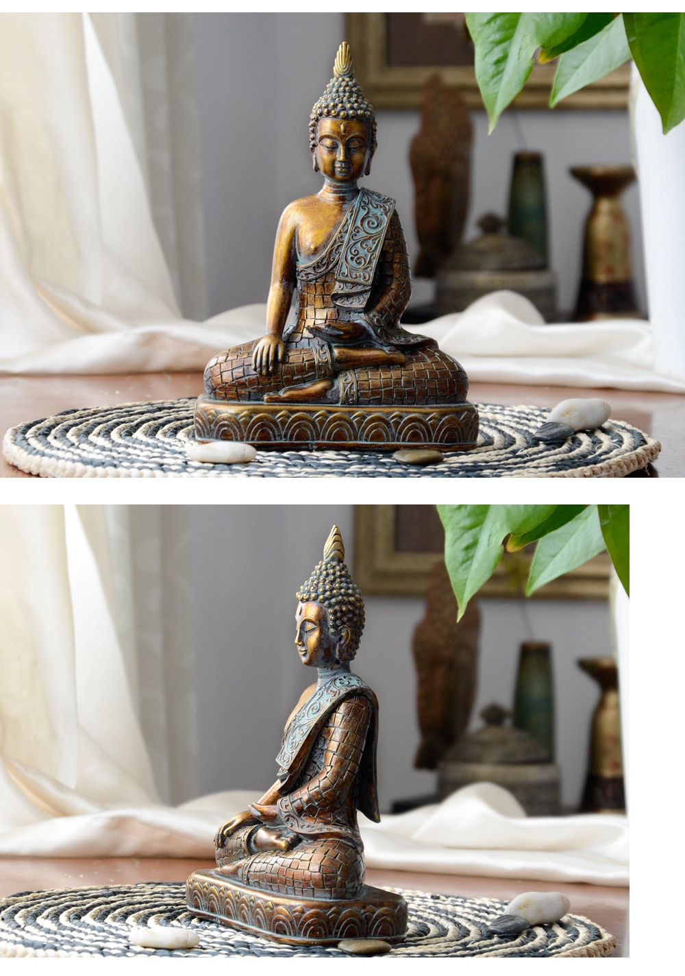 Sitting Buddha Decor Figurine Sitting Buddha Decor Figurine