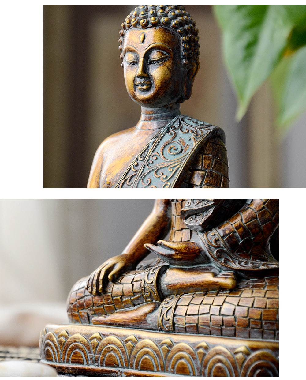 Sitting Buddha Decor Figurine Sitting Buddha Decor Figurine