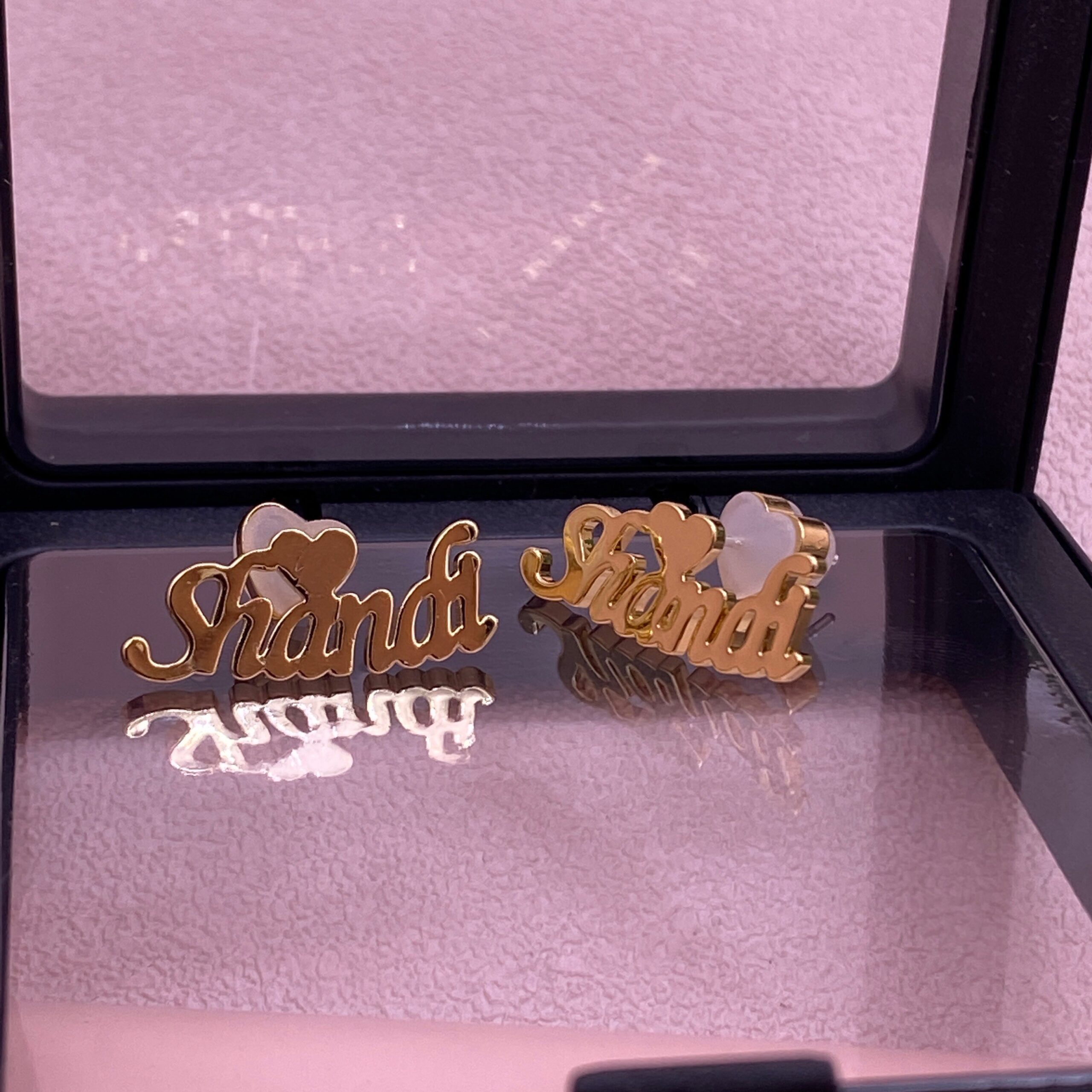 Women's Customized Earrings with Heart