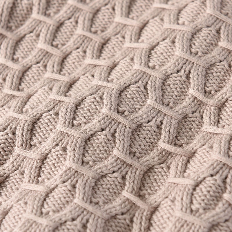 Girl's Honeycomb Knitted Cardigan