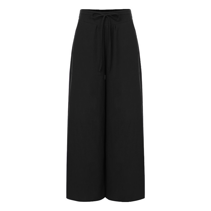 High Waist Linen Wide Leg Pants for Women High Waist Linen Wide Leg Pants for Women
