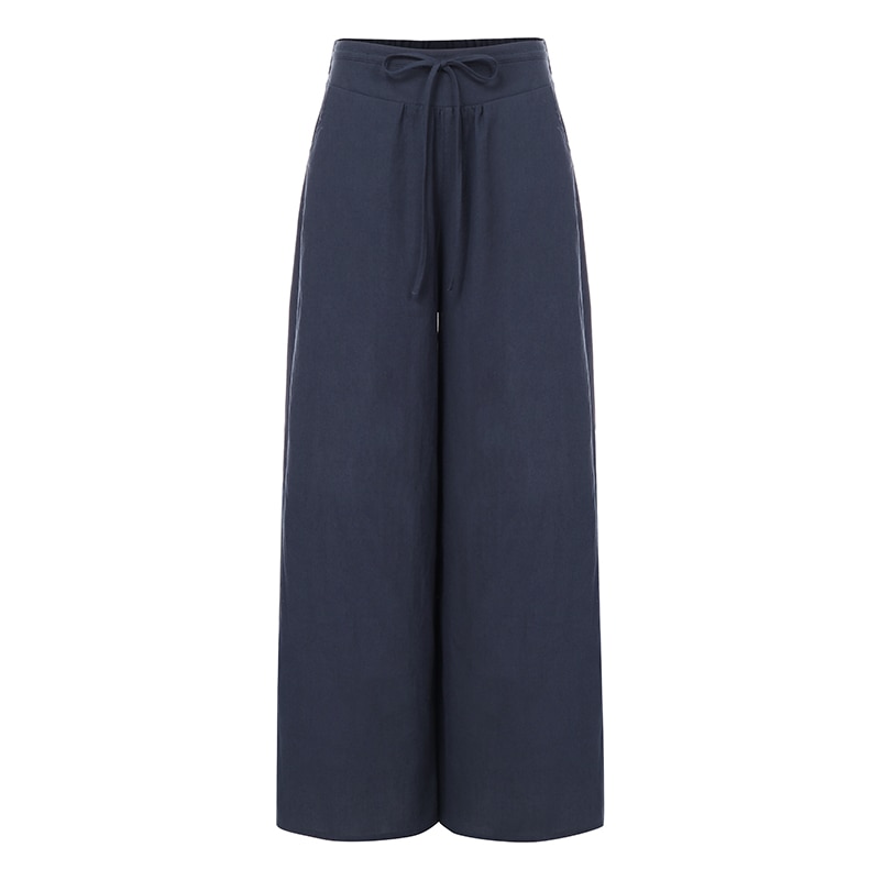 High Waist Linen Wide Leg Pants for Women High Waist Linen Wide Leg Pants for Women