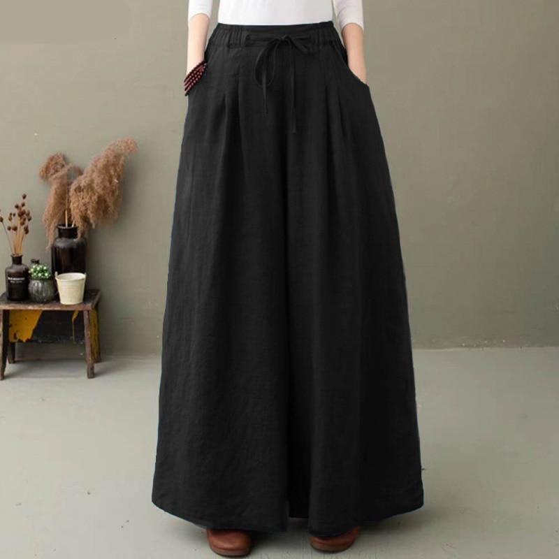 Women's Wide Leg Pants with Elastic Waist Women's Wide Leg Pants with Elastic Waist