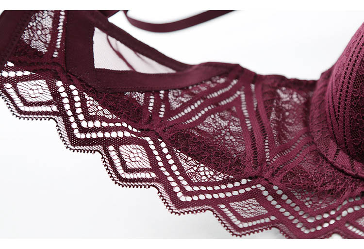 Hollow Lace Push-up Bra and Panty Set for Women Hollow Lace Push-up Bra and Panty Set for Women