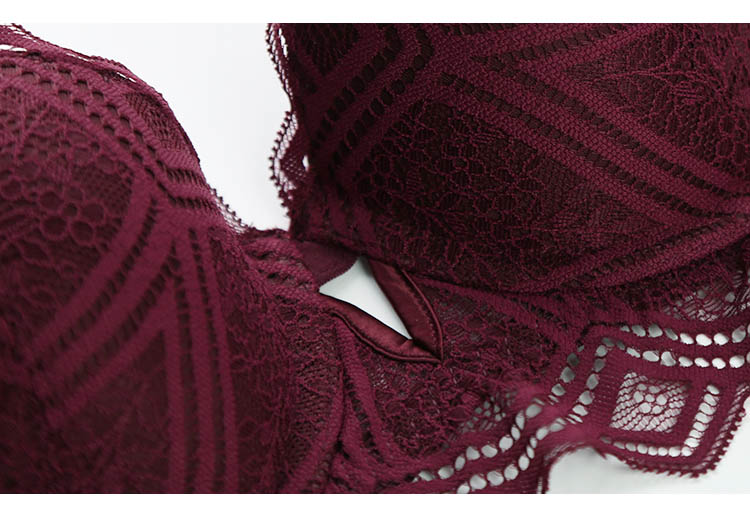 Hollow Lace Push-up Bra and Panty Set for Women Hollow Lace Push-up Bra and Panty Set for Women