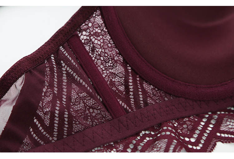Hollow Lace Push-up Bra and Panty Set for Women Hollow Lace Push-up Bra and Panty Set for Women