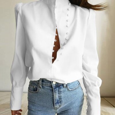 Elegant Turtleneck Blouse for Women