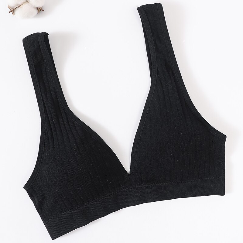 Women's Ribbed Fabric Seamless Bra