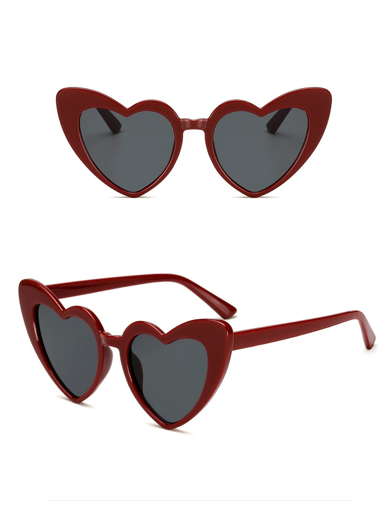 Women's Heart Shaped Sunglasses