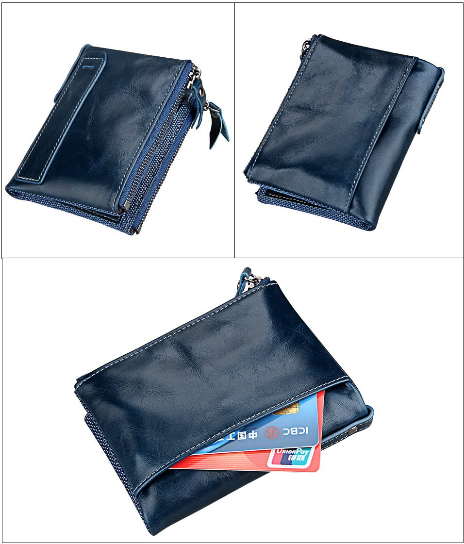 Women's Genuine Leather Short Wallet