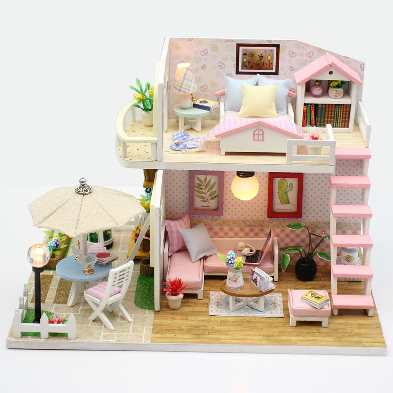 Wooden Multi Style Doll House Kits