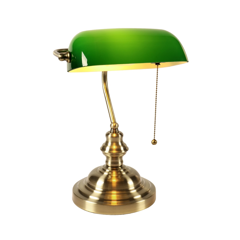 Vintage Banker Table Lamp - Green - Sage Design Group - Annette Sage, CEO