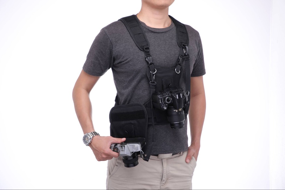 Adjustable Dual Camera Carrying Harness