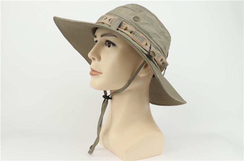 Unisex Waterproof Safari Hat with Strap