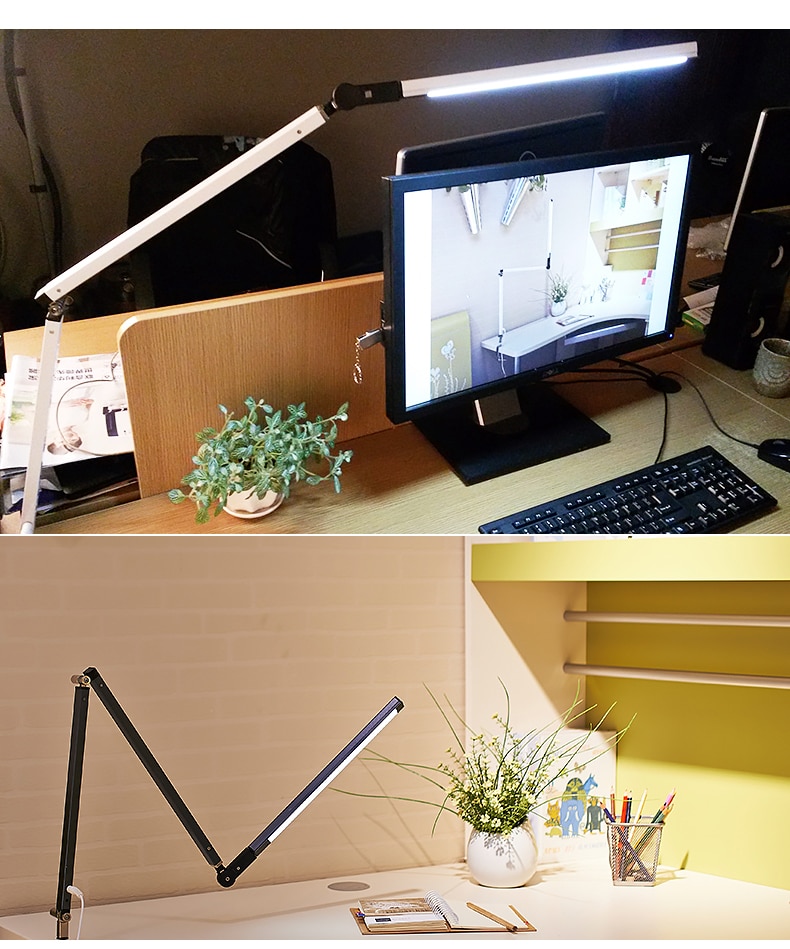Flexible Modern Aluminum Desk Lamp