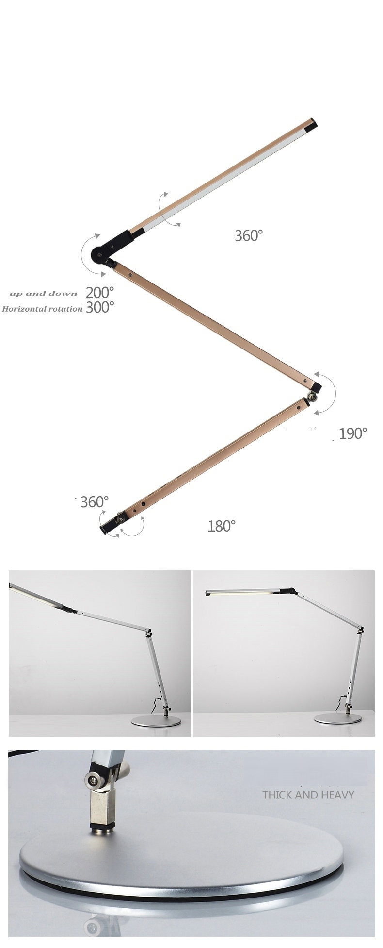 Flexible Modern Aluminum Desk Lamp - Sage Design Group - Annette Sage, CEO