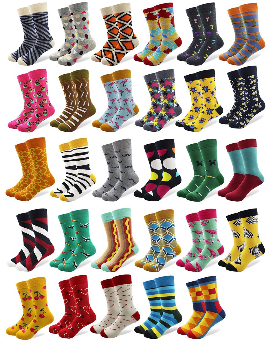 Men's Long Funny Patterned Socks