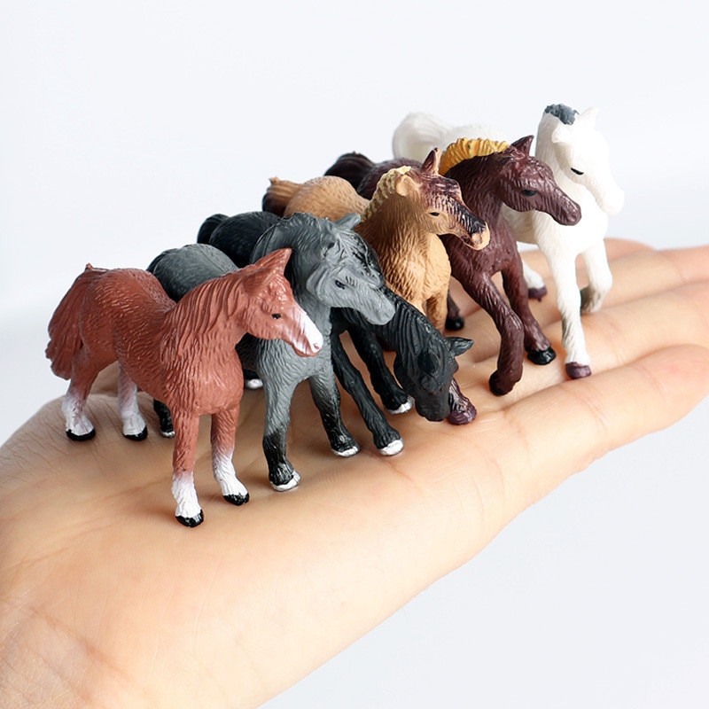 Educational Wild Horses Action Doll Toys 6 pcs Set