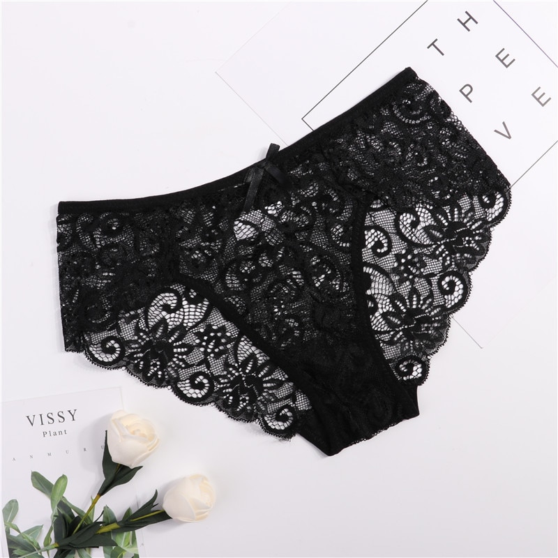 Women's Floral Lace Panties Set