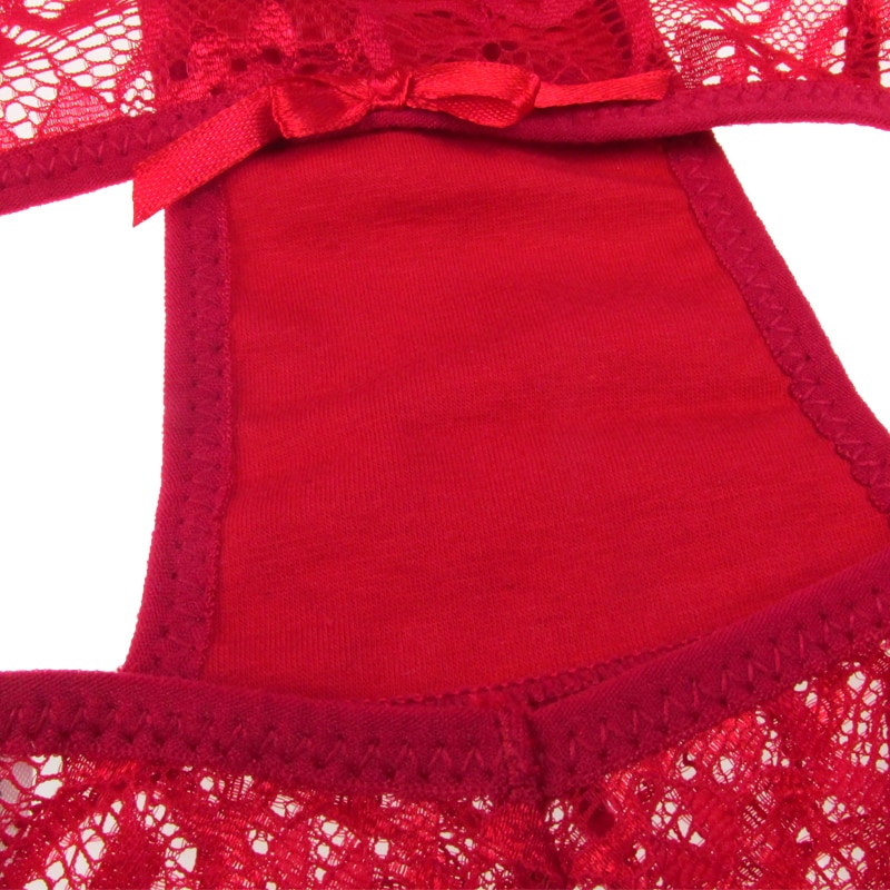 Women's Floral Lace Panties Set