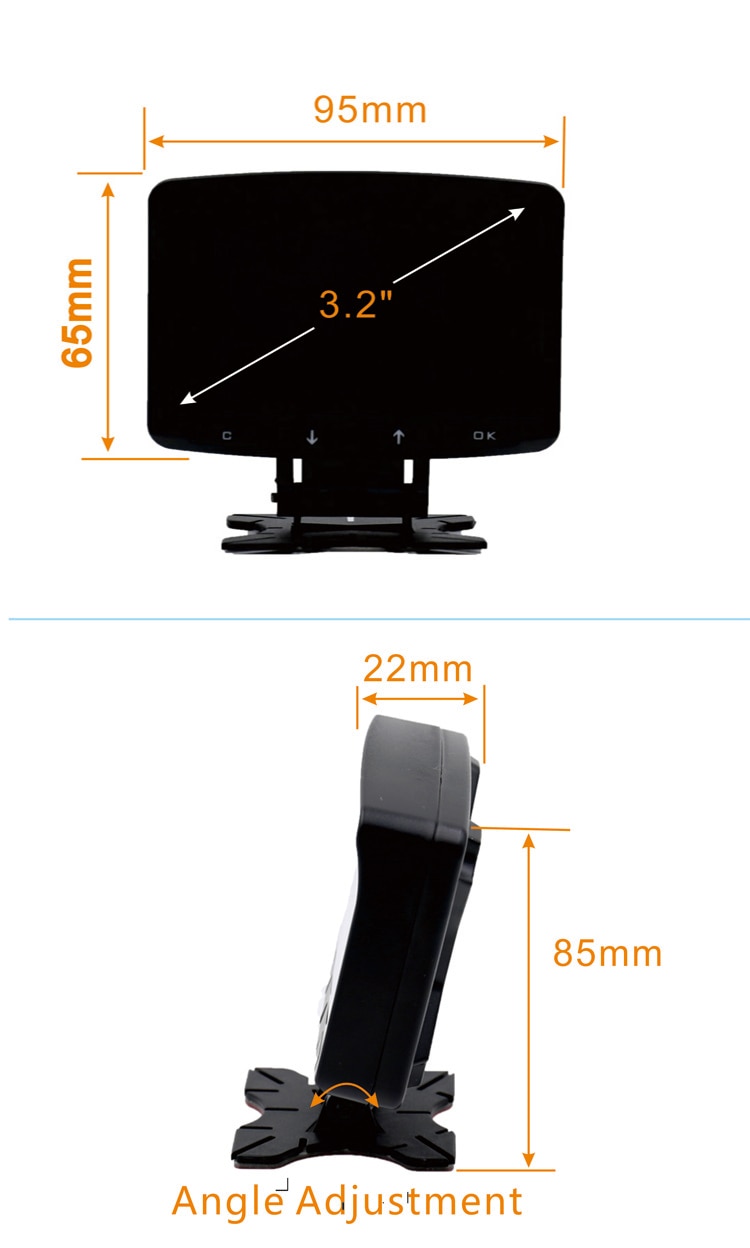 Multifunctional Smart Car HUD Display