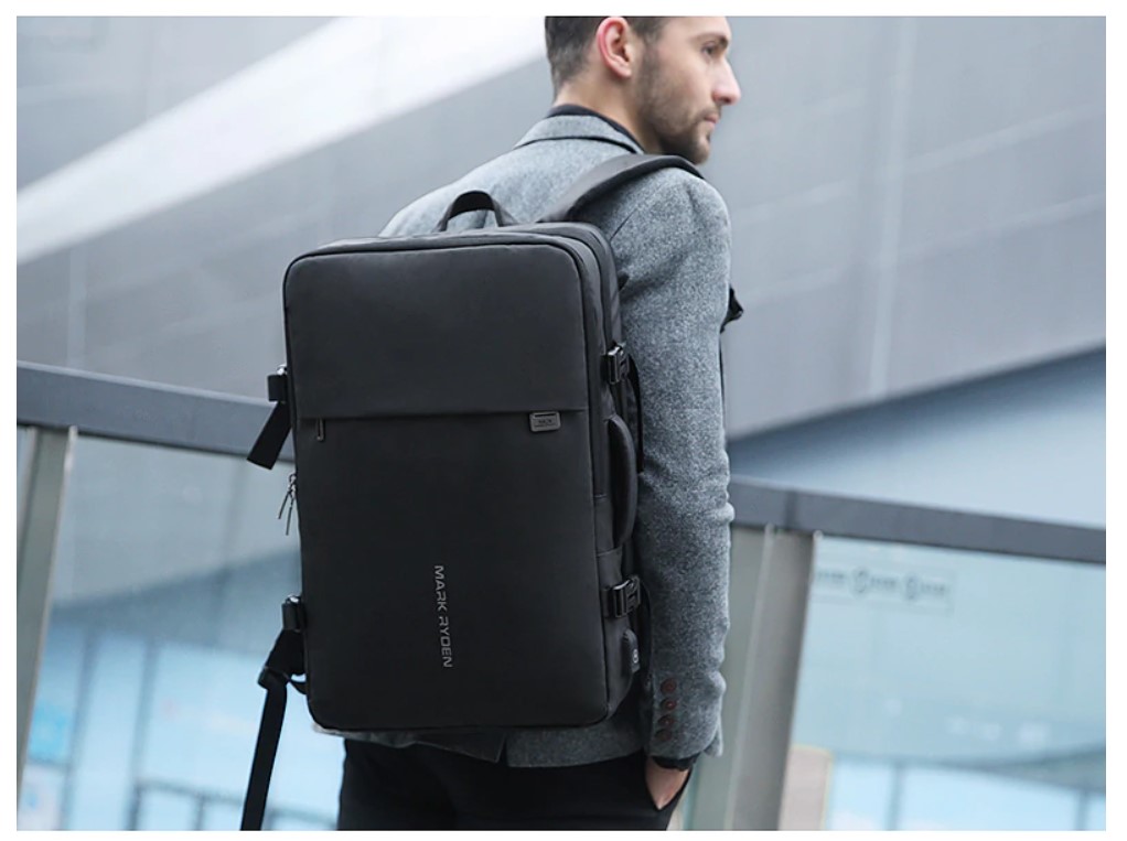 Men's Adjustable USB Backpack